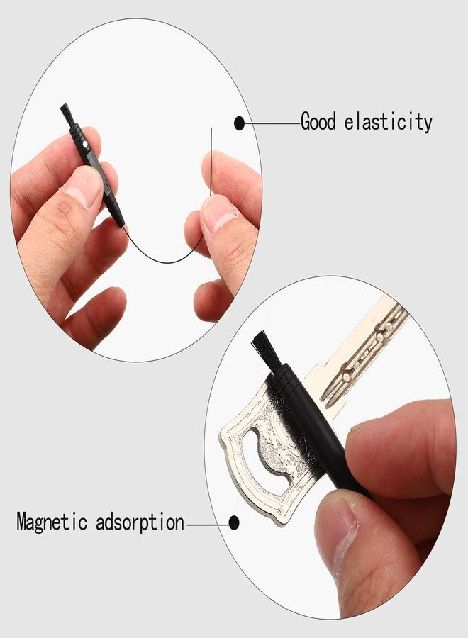 Mudder 12 Packs Multifunctional Hearing Aid Cleaning Kits with Brush and Wire Cleaner for Sound Tubes, Hearing Aid Cleaning Brush with Magnet for Universal Cleaning - Image 3